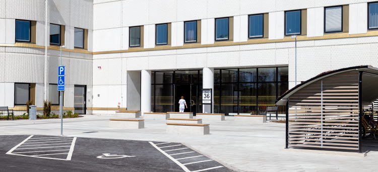 Bild på nya psykiatrihuset i Kalmar