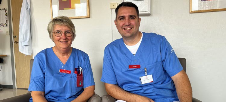 László Goda tillsammans med chefen Ann Arvidsson